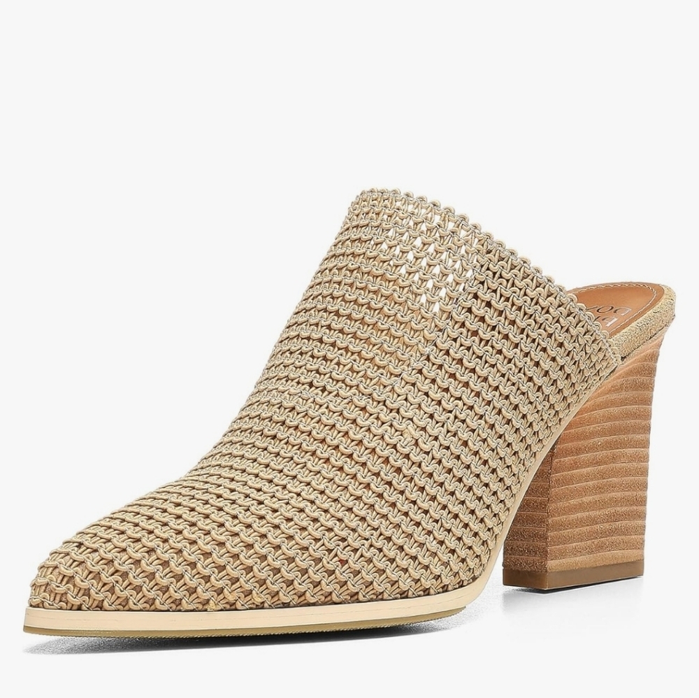 Donald J Pliner Women's Vamia Basic Elastic Mule Tan Size 7